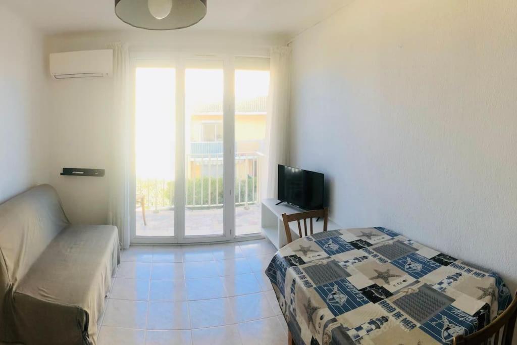 Situation Ideale F2, 2 Eme Ligne,Climatise, Plage Палава-ле-Фло Екстериор снимка